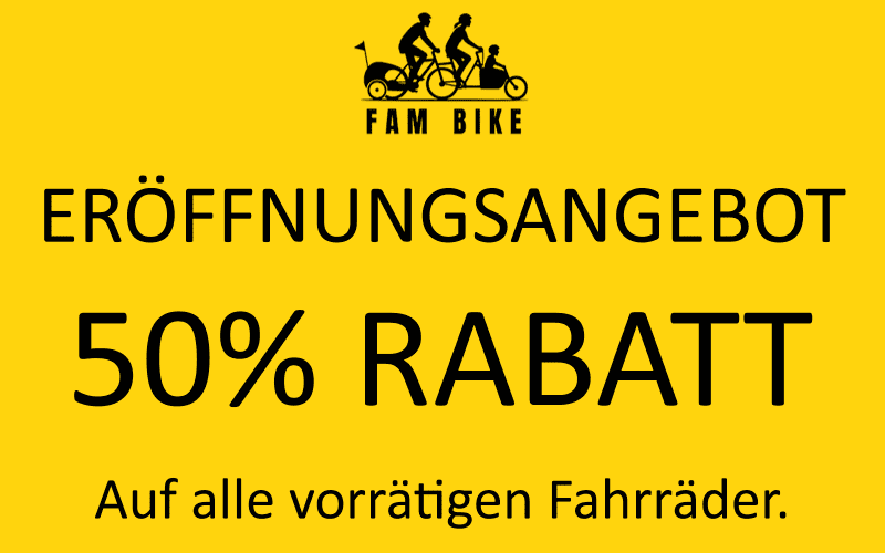 Eröffnungsangebot FAM BIKE