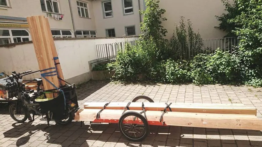 Lastenrad im Einsatz in München